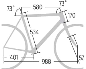 RB 0714 Carbon-Rennräder Giant TCR Composite 1 - Geometrie RB 0714 Carbon-Rennräder Giant TCR Composite 1 - Geometrie