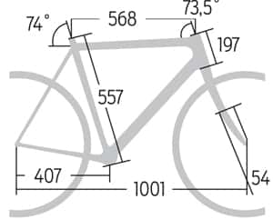 RB 0514 Langstreckenrenner Merida Ride CF 97 - Geometrie RB 0514 Langstreckenrenner Merida Ride CF 97 - Geometrie