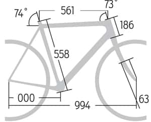 RB 0514 Langstreckenrenner Scott Solace 20 - Geometrie RB 0514 Langstreckenrenner Scott Solace 20 - Geometrie