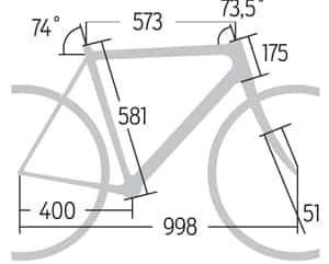 RB-0414-Carbon-Rennräder 2500 Stevens Xenon - Geometrie RB-0414-Carbon-Rennräder 2500 Stevens Xenon - Geometrie