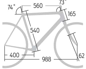 RB-0414-Carbon-Rennräder 2500 Cube Litening Super HPC Pro - Geometrie RB-0414-Carbon-Rennräder 2500 Cube Litening Super HPC Pro - Geometrie
