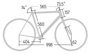 RB 0913 Aktuelle Rennräder Bergamont Dolce 10.3 - Geometrie RB 0913 Aktuelle Rennräder Bergamont Dolce 10.3 - Geometrie