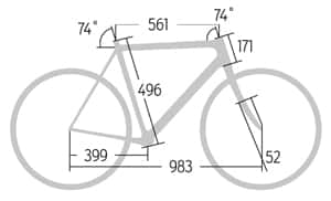 RB 0913 Aktuelle Rennräder Trek Madone 5.9 - Geometrie RB 0913 Aktuelle Rennräder Trek Madone 5.9 - Geometrie