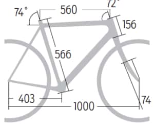 RB Cannondale CAAD 10 105 Geometrie RB Cannondale CAAD 10 105 Geometrie
