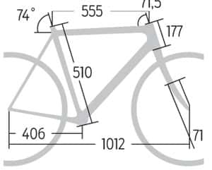 RBN BMC Granfondo GF02 105 Geometrie RBN BMC Granfondo GF02 105 Geometrie