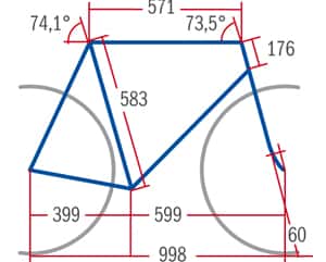 RB 0413 Stevens Xenon Ultegra - Geometrie RB 0413 Stevens Xenon Ultegra - Geometrie