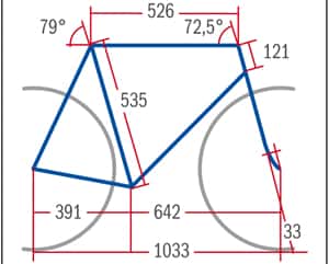 RB BMC Timemachine TM01 - Geometrie RB BMC Timemachine TM01 - Geometrie
