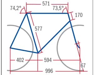 RB 0712 Carbon Rennräder Focus Cayo 1.0 - Geometrie RB 0712 Carbon Rennräder Focus Cayo 1.0 - Geometrie