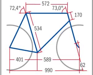 RB 0712 Carbon Rennräder Giant TCR Composite 1 - Geometrie RB 0712 Carbon Rennräder Giant TCR Composite 1 - Geometrie