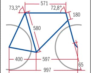 RB 0712 Carbon Rennräder Isaac Kaon - Geometrie RB 0712 Carbon Rennräder Isaac Kaon - Geometrie
