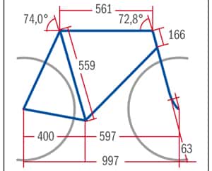RB 0712 Carbon Rennräder Radon Spire 6.0 - Geometrie RB 0712 Carbon Rennräder Radon Spire 6.0 - Geometrie