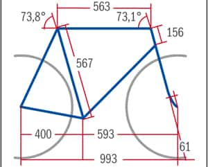 RB 0712 Carbon Rennräder Cannondale Supersix 6 - Geometrie RB 0712 Carbon Rennräder Cannondale Supersix 6 - Geometrie