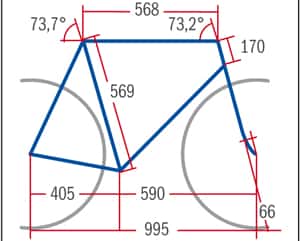 RB 0712 Carbon Rennräder Canyon Ultimate CF 8.0 - Geomtrie RB 0712 Carbon Rennräder Canyon Ultimate CF 8.0 - Geomtrie