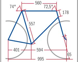 RB Scott CR1 Pro - Geometrie RB Scott CR1 Pro - Geometrie