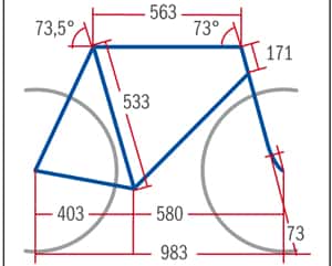 RB Trek Madone 4.7 Compact - Geometrie RB Trek Madone 4.7 Compact - Geometrie