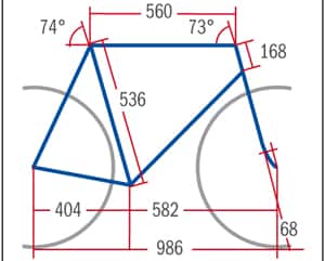 RB Trek Madone 5.9 - Geometrie RB Trek Madone 5.9 - Geometrie