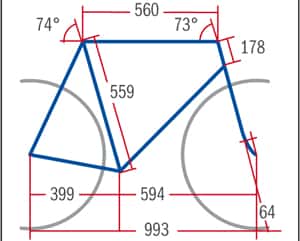 RB Scott Speedster S10 - Geometrie RB Scott Speedster S10 - Geometrie