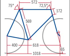 RB Rose Pro SL 2000 - Geometrie RB Rose Pro SL 2000 - Geometrie