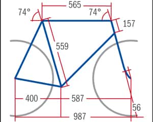 RB Bergamont Dolce 6.1 - Geometrie RB Bergamont Dolce 6.1 - Geometrie