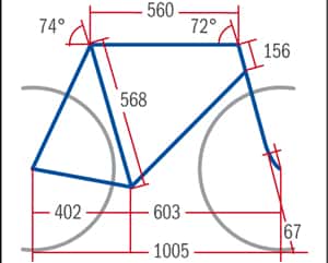 RB Cannondale CAAD 10 105 - Geometrie RB Cannondale CAAD 10 105 - Geometrie