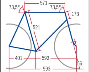RB BMC Roadracer SL01 - Geometrie RB BMC Roadracer SL01 - Geometrie
