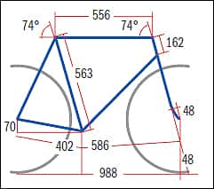RB Wilier Mortirolo Lampre Athena - Geometrie RB Wilier Mortirolo Lampre Athena - Geometrie