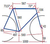 RB Bergamont Dolce Team - Geometrie