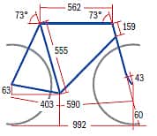 RB Cube Litening Super HPC Pro - Geometrie RB Cube Litening Super HPC Pro - Geometrie