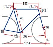 RB 0110 Cube X Race Comp - Geometrie RB 0110 Cube X Race Comp - Geometrie