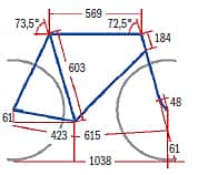 RB 0110 Ridley X-Fire DA - Geometrie RB 0110 Ridley X-Fire DA - Geometrie