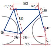 RB 1109 Focus Izalco Team Milram - Geometrie RB 1109 Focus Izalco Team Milram - Geometrie