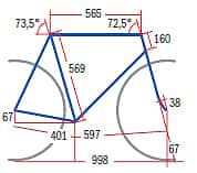 RB 1109 Scott Addict R1 - Geometrie RB 1109 Scott Addict R1 - Geometrie