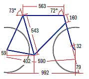 RB Merida Scultura Evo 909-E - Geometrie RB Merida Scultura Evo 909-E - Geometrie