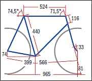 RB Red Bull Red Rose SL-300 - Geometrie RB Red Bull Red Rose SL-300 - Geometrie