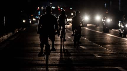 Radfahrer ohne Licht Radfahrer ohne Licht