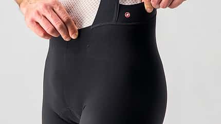 Castelli, Cycling, Product, StyleShootsModel='Test', StyleShootsAspectRatio='4_5', StyleShoo, Aero, Black, Men, Premio, SS21, aerodynamic, bibshorts, compressive, light, lightweight, man, premio black, progetto, progetto x2 pad, rosso corsa, woven, x2, Apparel, Clothing, Human, Pants, Person