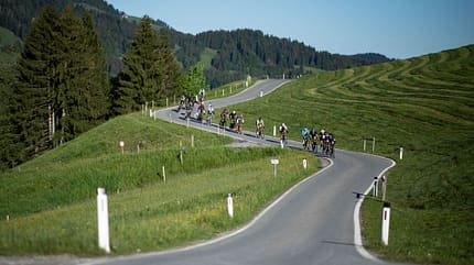 Asphalt, Field, Grassland, Highway, Human, Outdoors, Person, Road, Slope, Tarmac