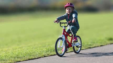 Woom 3 Automagic Kinderfahrrad Testfahrt Woom 3 Automagic Kinderfahrrad Testfahrt