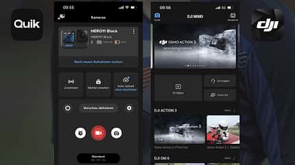 GoPro Quik und DJI App im Vergleich: Actioncams im großen Test GoPro Quik und DJI App im Vergleich: Actioncams im großen Test