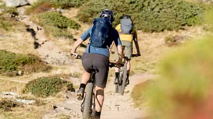 Aeon 27 QAP-06-IRG, Cindercrino Tee QBL-49-SAH, Crank Shorts QFV-45-LKH, Tensor 20 QAP-01-DIK, Women's Cindercrino Tee QBL-50-ORB, Women's Crank Shorts QFV-46-ANT, Adult, Bicycle, Boy, Child, Helmet, Male, Person, Transportation, Vehicle, Woman