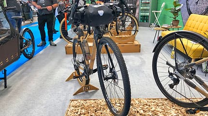 MyBoo Soto Gravelbike aus Bambus Frontansicht MyBoo Soto Gravelbike aus Bambus Frontansicht