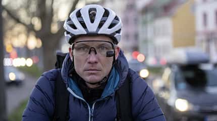 Eurobike 2023 I Kurioses I Tri Eye Sportbrille mit Rückspiegel Eurobike 2023 I Kurioses I Tri Eye Sportbrille mit Rückspiegel