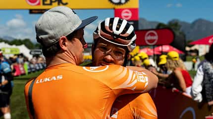Cape Epic 2023 Finish Lukas Hoffmann und Lukas Ittenbach Cape Epic 2023 Finish Lukas Hoffmann und Lukas Ittenbach