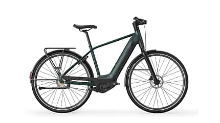 City E-Bike I Decathlon Btwin 920 LD E Automatic I Seitenansicht Diamantrahmen high frame City E-Bike I Decathlon Btwin 920 LD E Automatic I Seitenansicht Diamantrahmen high frame