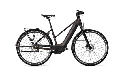 City E-Bike I Decathlon Btwin 920 LD E Automatic I Seitenansicht Trapezrahmen low frame City E-Bike I Decathlon Btwin 920 LD E Automatic I Seitenansicht Trapezrahmen low frame