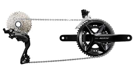 Schaltgruppe,Detail,Shimano 105,Gesamtansicht Schaltgruppe,Detail,Shimano 105,Gesamtansicht