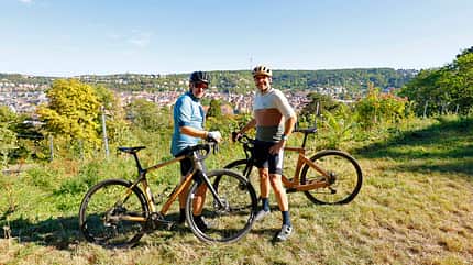 Gravelbikes MyBoo_MyEsel mit Ausblick Gravelbikes MyBoo_MyEsel mit Ausblick