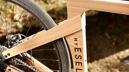 Gravelbike aus Bambus MyBoo Soto Hinterbau Gravelbike aus Bambus MyBoo Soto Hinterbau