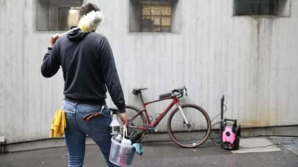 Rennrad Pflege Fahrrad putzen Winter Radwäsche