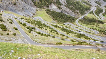 Die Südseite des Passo dello Stelvio Die Südseite des Passo dello Stelvio